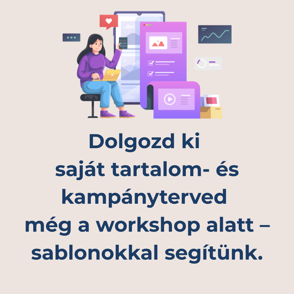 Canva Workshop, tanfolyam, Kolozsvári Zsuzsi, Kezdő Canva Tanfolyam Veszprém, marketinges képés